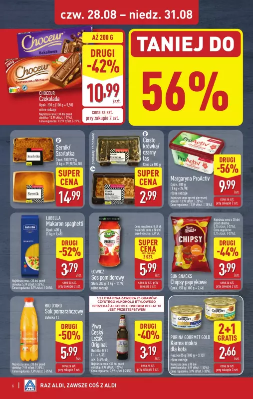 Aldi - gazetka promocyjna Weekend super cen w Aldi! od czwartku 28.08 do niedzieli 31.08 - strona 6
