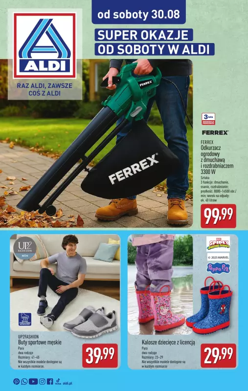 Aldi - gazetka promocyjna Super okazje od soboty w Aldi! od soboty 30.08 do niedzieli 31.08