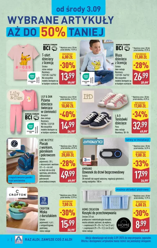 Aldi - gazetka promocyjna Aldi ma to coś! od środy 03.09 do soboty 06.09 - strona 2