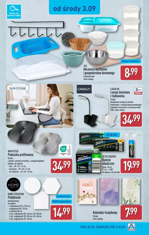 Aldi - gazetka promocyjna Aldi ma to coś! od środy 03.09 do soboty 06.09 - strona 7