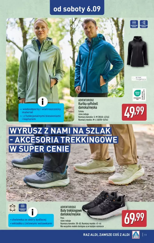 Aldi - gazetka promocyjna Aldi ma to coś! od środy 03.09 do soboty 06.09 - strona 11