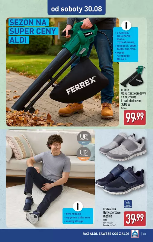 Aldi - gazetka promocyjna Pełny katalog! od poniedziałku 25.08 do niedzieli 31.08 - strona 33