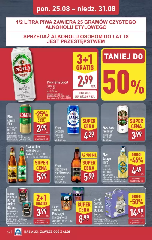 Aldi - gazetka promocyjna Pełny katalog! od poniedziałku 25.08 do niedzieli 31.08 - strona 14