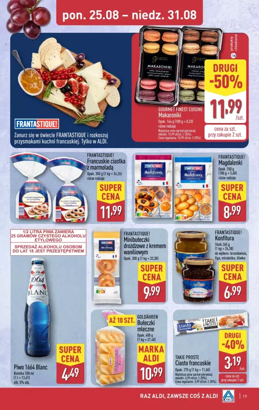 Aldi - gazetka promocyjna Pełny katalog! od poniedziałku 25.08 do niedzieli 31.08 - strona 19