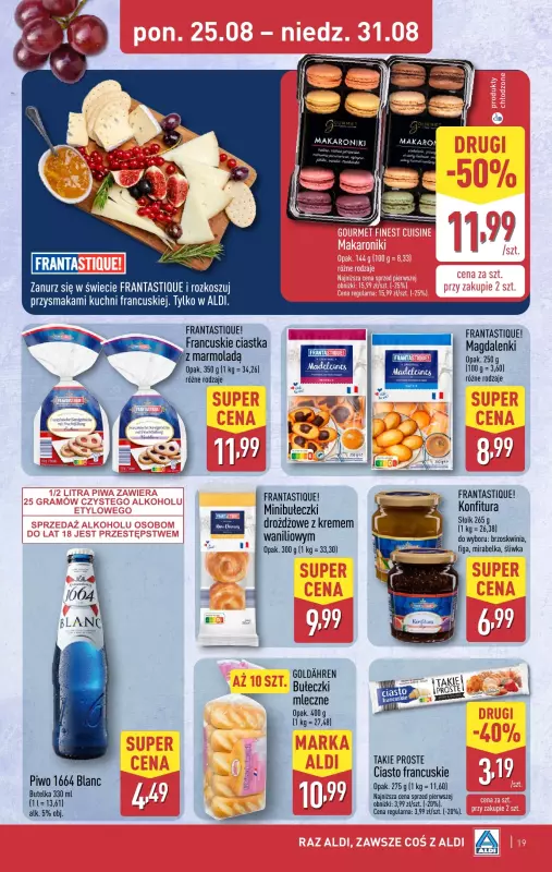 Aldi - gazetka promocyjna Pełny katalog! od poniedziałku 25.08 do niedzieli 31.08 - strona 19