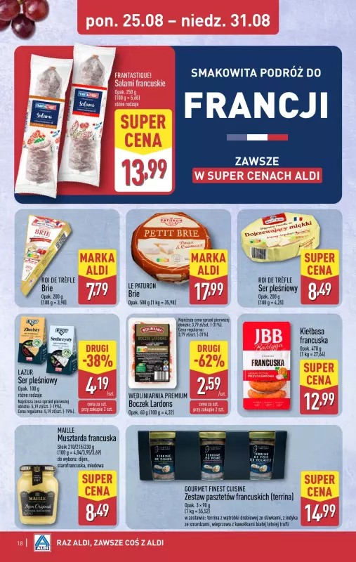 Aldi - gazetka promocyjna Pełny katalog! od poniedziałku 25.08 do niedzieli 31.08 - strona 18