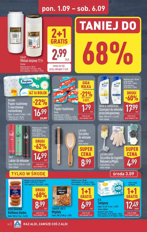 Aldi - gazetka promocyjna Pełny katalog! od poniedziałku 01.09 do soboty 06.09 - strona 18