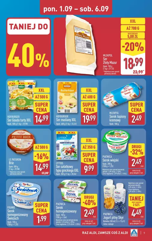 Aldi - gazetka promocyjna Pełny katalog! od poniedziałku 01.09 do soboty 06.09 - strona 9