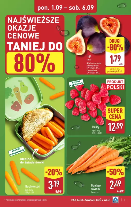 Aldi - gazetka promocyjna Pełny katalog! od poniedziałku 01.09 do soboty 06.09 - strona 5