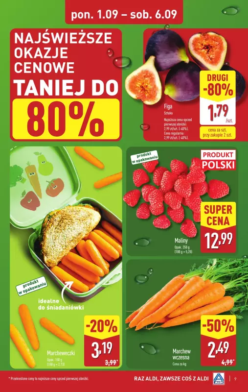 Aldi - gazetka promocyjna Weekend super cen w Aldi! od czwartku 04.09 do soboty 06.09 - strona 9