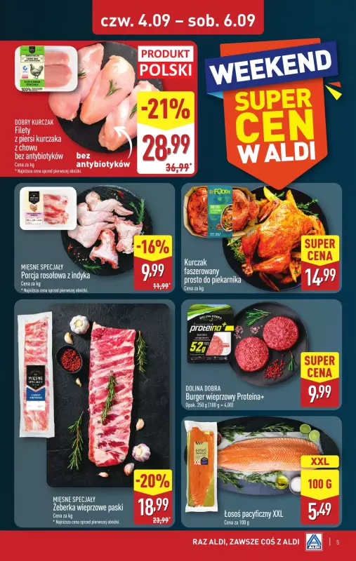 Aldi - gazetka promocyjna Weekend super cen w Aldi! od czwartku 04.09 do soboty 06.09 - strona 5
