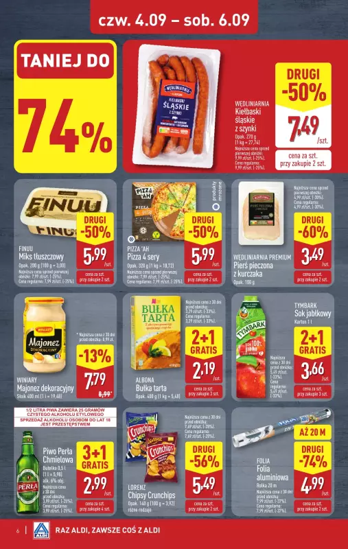 Aldi - gazetka promocyjna Weekend super cen w Aldi! od czwartku 04.09 do soboty 06.09 - strona 6