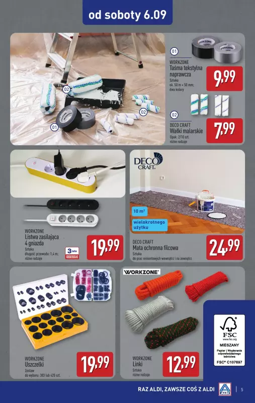 Aldi - gazetka promocyjna Super okazje od soboty w Aldi! od soboty 06.09 do piątku 12.09 - strona 5