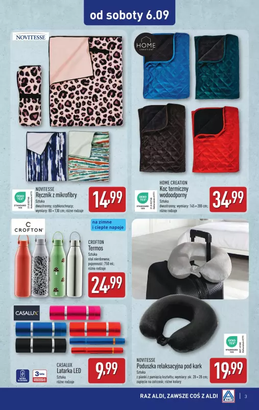 Aldi - gazetka promocyjna Super okazje od soboty w Aldi! od soboty 06.09 do piątku 12.09 - strona 3