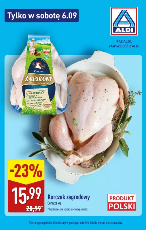 Aldi - gazetka promocyjna Tylko w sobotę! od soboty 06.09 do soboty 06.09