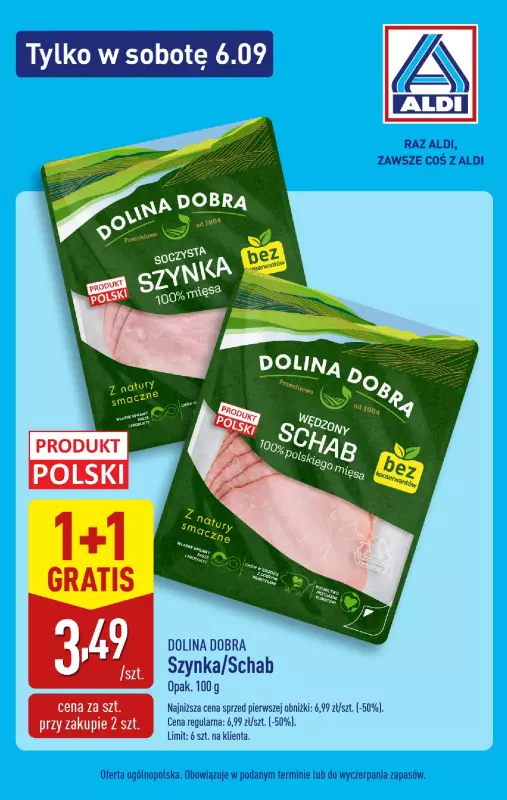 Aldi - gazetka promocyjna Tylko w sobotę! od soboty 06.09 do soboty 06.09 - strona 6