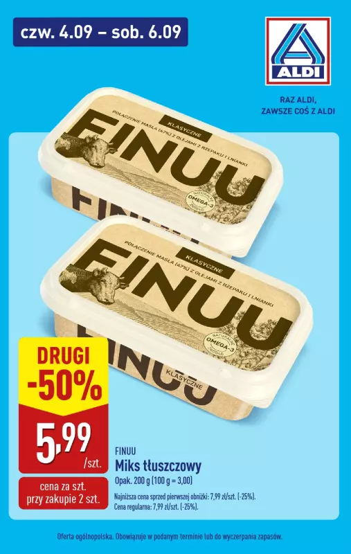 Aldi - gazetka promocyjna Weekend super cen w Aldi! od czwartku 04.09 do soboty 06.09 - strona 6