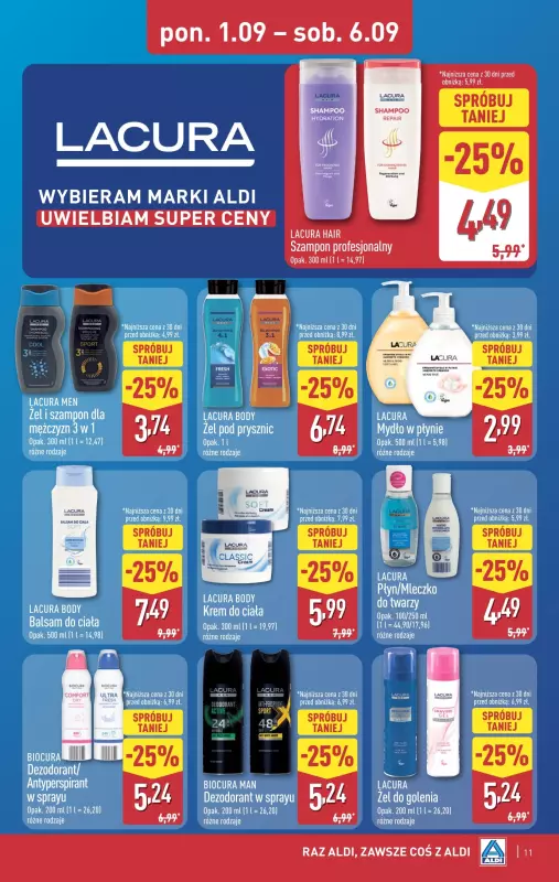 Aldi - gazetka promocyjna Pełny katalog! od poniedziałku 01.09 do soboty 06.09 - strona 11