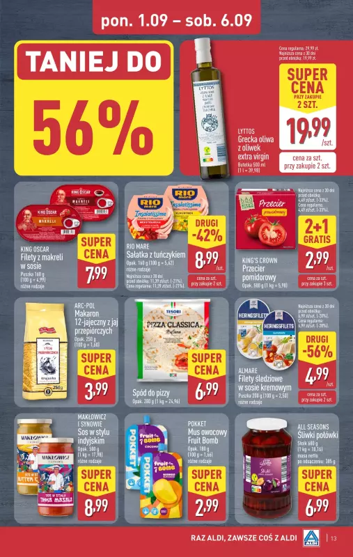 Aldi - gazetka promocyjna Pełny katalog! od poniedziałku 01.09 do soboty 06.09 - strona 13