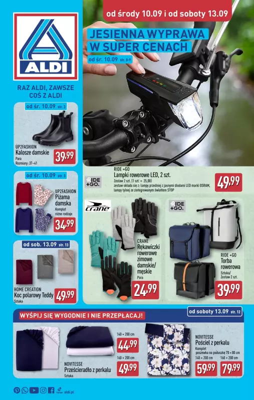 Aldi - gazetka promocyjna Aldi ma to coś! od środy 10.09 do soboty 13.09