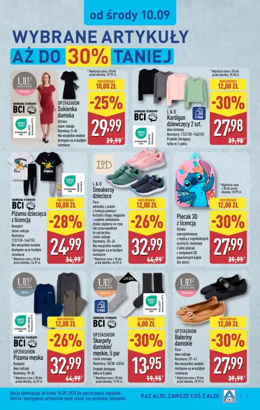 Aldi - gazetka promocyjna Aldi ma to coś! od środy 10.09 do soboty 13.09 - strona 5