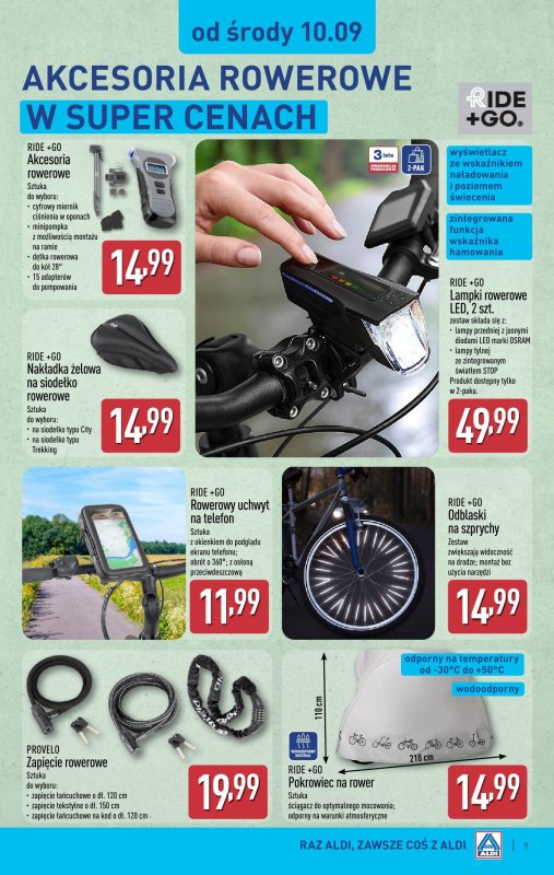 Aldi - gazetka promocyjna Aldi ma to coś! od środy 10.09 do soboty 13.09 - strona 9