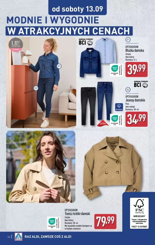 Aldi - gazetka promocyjna Aldi ma to coś! od środy 10.09 do soboty 13.09 - strona 14