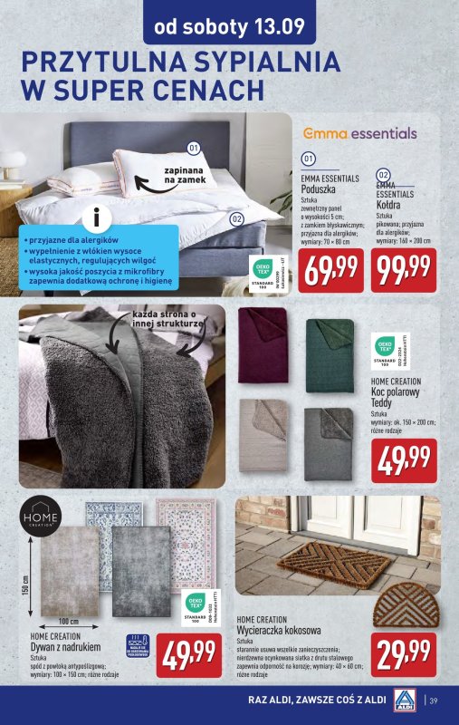 Aldi - gazetka promocyjna Pełny katalog! od poniedziałku 08.09 do soboty 13.09 - strona 39