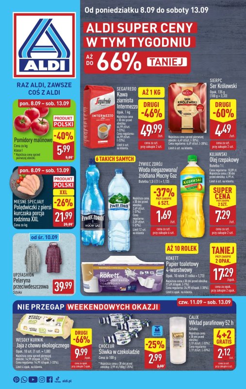 Aldi - gazetka promocyjna Pełny katalog! od poniedziałku 08.09 do soboty 13.09