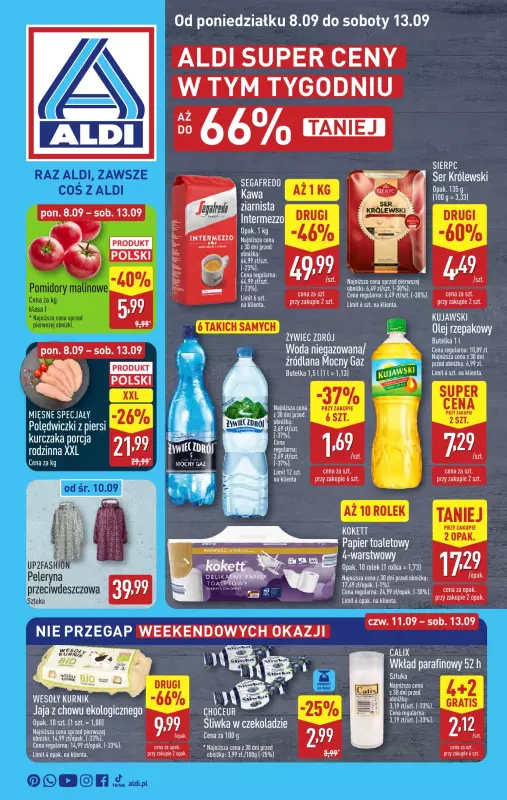 Aldi - gazetka promocyjna Pełny katalog! od poniedziałku 08.09 do soboty 13.09