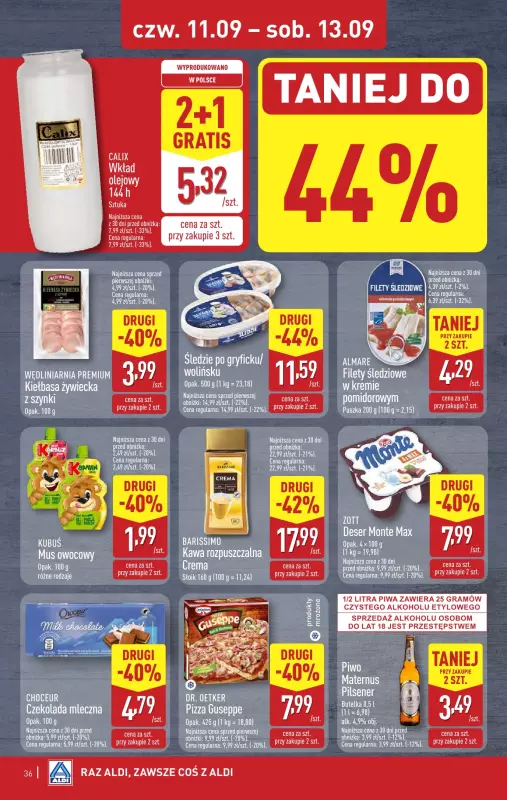 Aldi - gazetka promocyjna Pełny katalog! od poniedziałku 08.09 do soboty 13.09 - strona 36