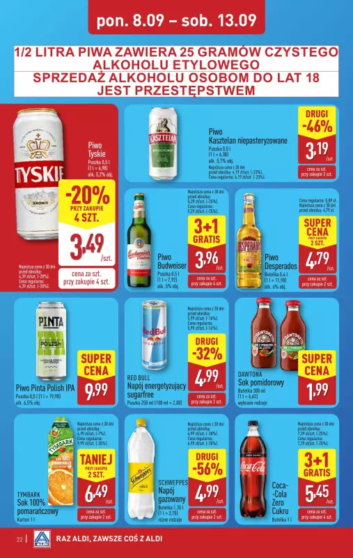 Aldi - gazetka promocyjna Pełny katalog! od poniedziałku 08.09 do soboty 13.09 - strona 22