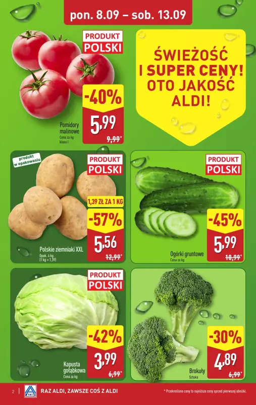Aldi - gazetka promocyjna Pełny katalog! od poniedziałku 08.09 do soboty 13.09 - strona 2
