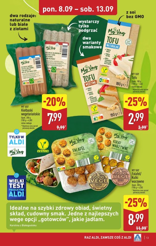 Aldi - gazetka promocyjna Pełny katalog! od poniedziałku 08.09 do soboty 13.09 - strona 13