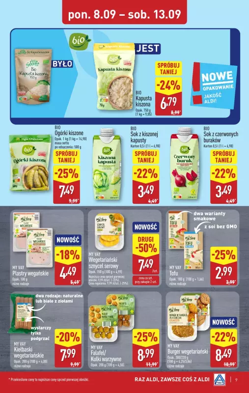 Aldi - gazetka promocyjna Pełny katalog! od poniedziałku 08.09 do soboty 13.09 - strona 9