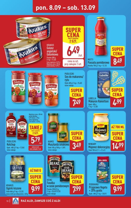 Aldi - gazetka promocyjna Pełny katalog! od poniedziałku 08.09 do soboty 13.09 - strona 18