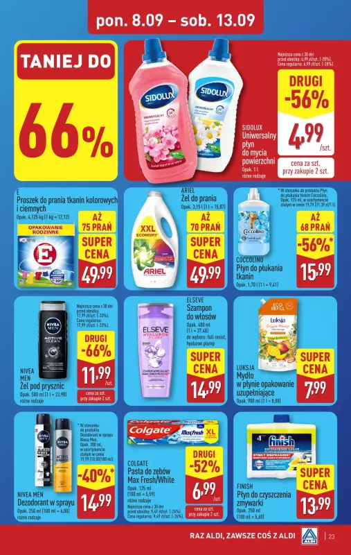 Aldi - gazetka promocyjna Pełny katalog! od poniedziałku 08.09 do soboty 13.09 - strona 23