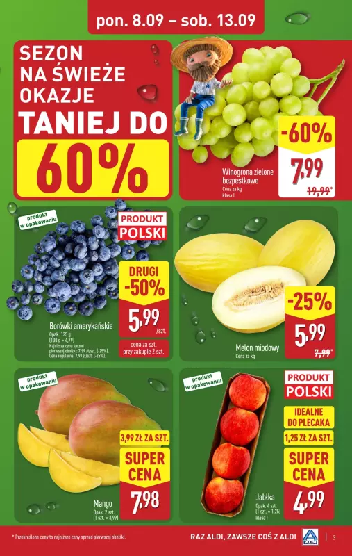 Aldi - gazetka promocyjna Pełny katalog! od poniedziałku 08.09 do soboty 13.09 - strona 3