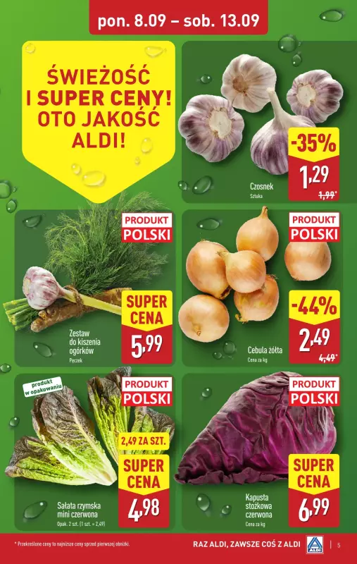 Aldi - gazetka promocyjna Pełny katalog! od poniedziałku 08.09 do soboty 13.09 - strona 5