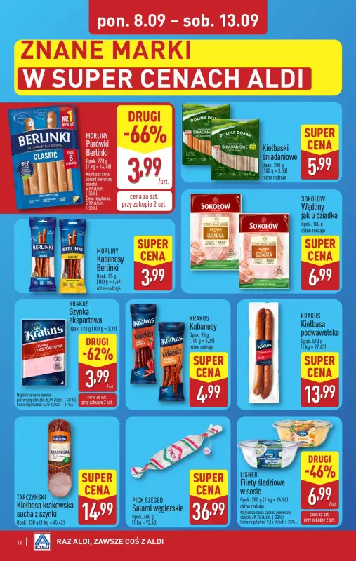 Aldi - gazetka promocyjna Pełny katalog! od poniedziałku 08.09 do soboty 13.09 - strona 16