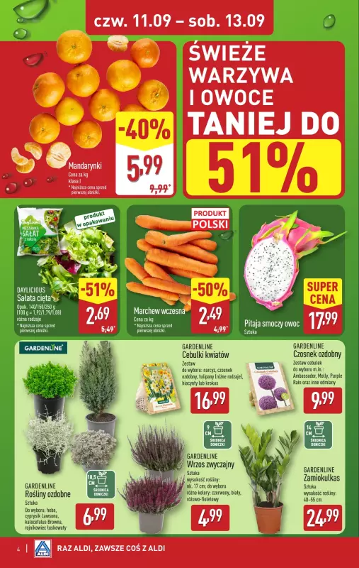Aldi - gazetka promocyjna Weekend super cen w Aldi! od czwartku 11.09 do soboty 13.09 - strona 4