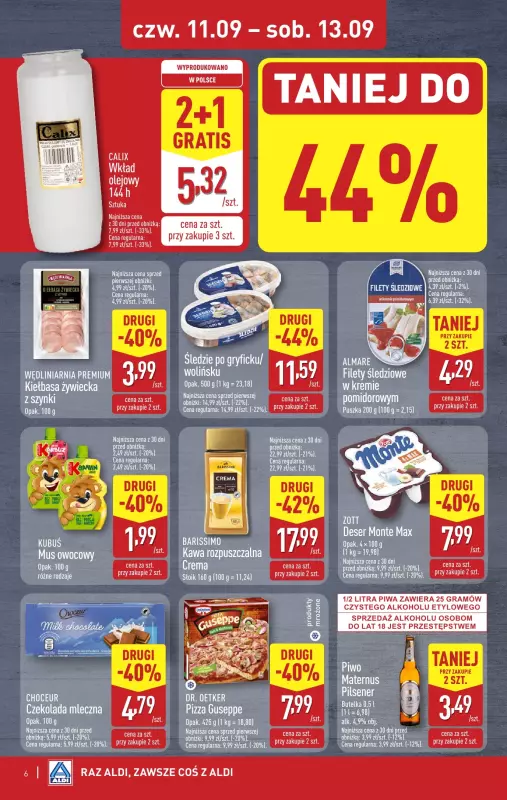 Aldi - gazetka promocyjna Weekend super cen w Aldi! od czwartku 11.09 do soboty 13.09 - strona 6