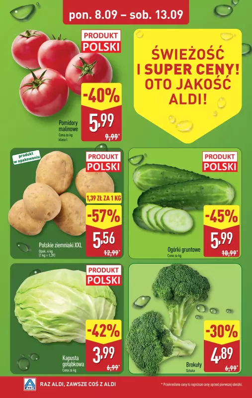Aldi - gazetka promocyjna Farmer Aldik poleca! od poniedziałku 08.09 do soboty 13.09 - strona 2