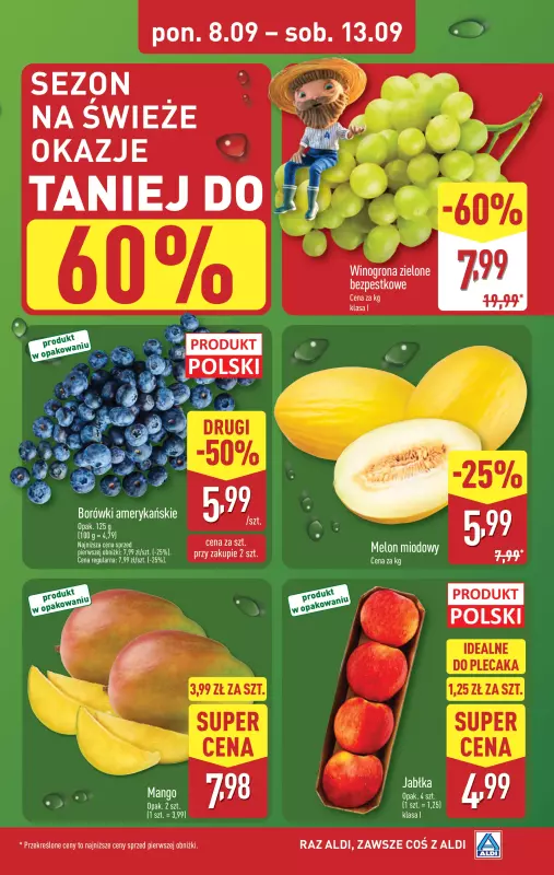 Aldi - gazetka promocyjna Farmer Aldik poleca! od poniedziałku 08.09 do soboty 13.09 - strona 3