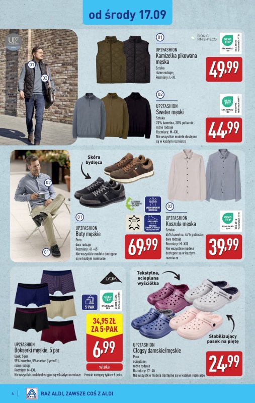 Aldi - gazetka promocyjna Aldi ma to coś! od środy 17.09 do soboty 20.09 - strona 4