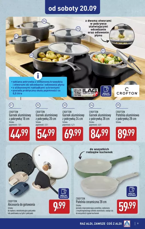 Aldi - gazetka promocyjna Aldi ma to coś! od środy 17.09 do soboty 20.09 - strona 9