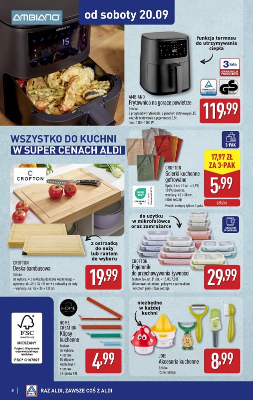 Aldi - gazetka promocyjna Aldi ma to coś! od środy 17.09 do soboty 20.09 - strona 8