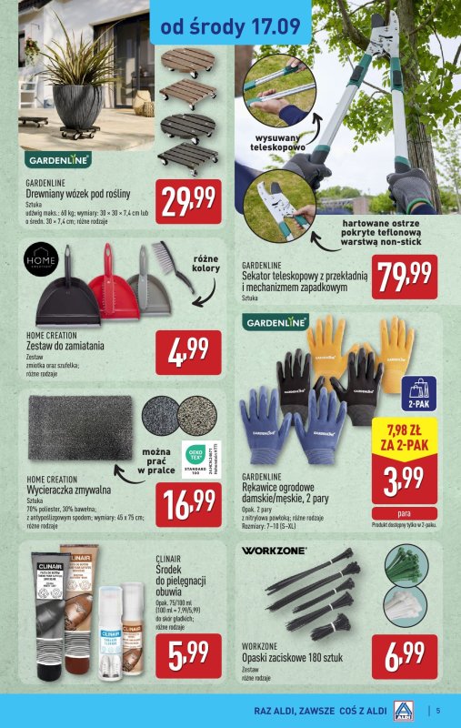 Aldi - gazetka promocyjna Aldi ma to coś! od środy 17.09 do soboty 20.09 - strona 5