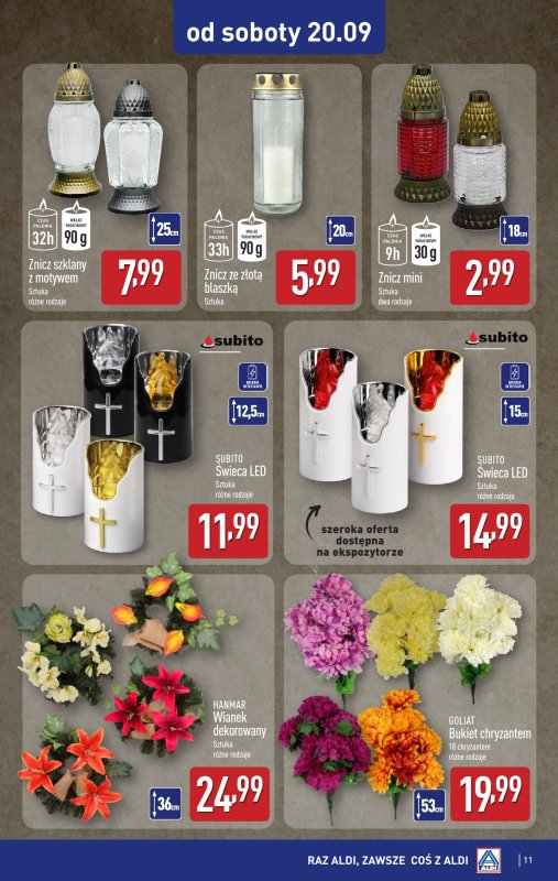 Aldi - gazetka promocyjna Aldi ma to coś! od środy 17.09 do soboty 20.09 - strona 11
