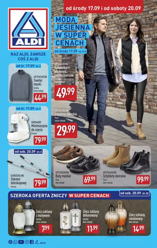 Aldi - gazetka promocyjna Aldi ma to coś! od środy 17.09 do soboty 20.09